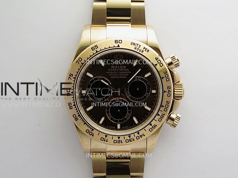 Daytona 126505 RG UFO 1:1 Best Edition Brown Dial Black Subdial On Oyster Bracelet UF4131