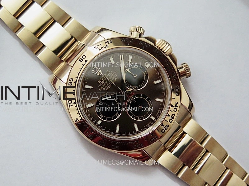 Daytona 126505 RG UFO 1:1 Best Edition Brown Dial Black Subdial On Oyster Bracelet UF4131