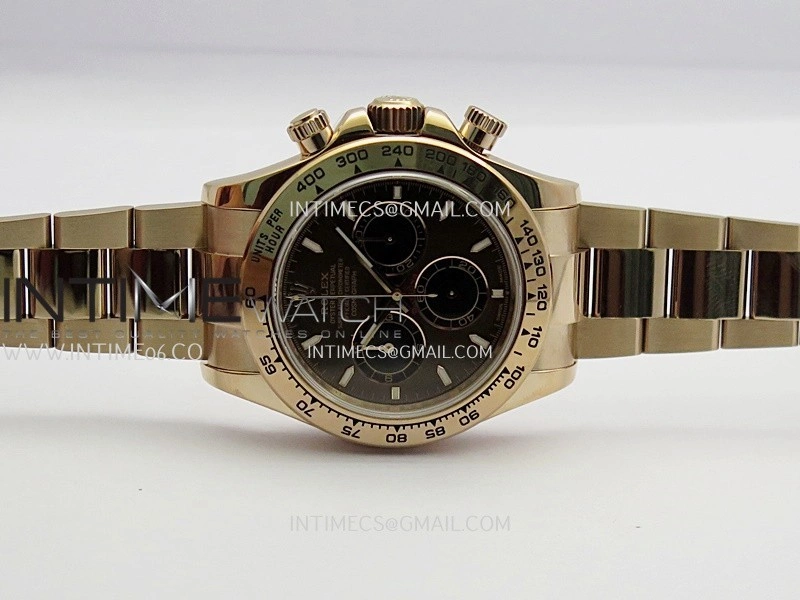 Daytona 126505 RG UFO 1:1 Best Edition Brown Dial Black Subdial On Oyster Bracelet UF4131