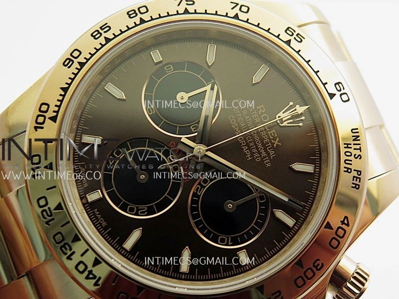 Daytona 126505 RG UFO 1:1 Best Edition Brown Dial Black Subdial On Oyster Bracelet UF4131
