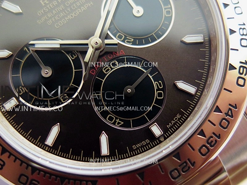 Daytona 126505 RG UFO 1:1 Best Edition Brown Dial Black Subdial On Oyster Bracelet UF4131
