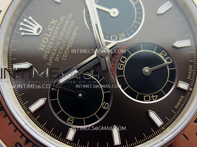 Daytona 126505 RG UFO 1:1 Best Edition Brown Dial Black Subdial On Oyster Bracelet UF4131