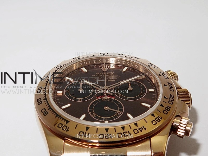 Daytona 126505 RG UFO 1:1 Best Edition Brown Dial Black Subdial On Oyster Bracelet UF4131