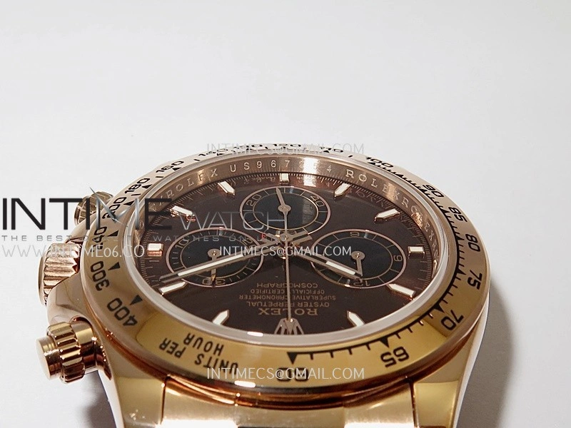 Daytona 126505 RG UFO 1:1 Best Edition Brown Dial Black Subdial On Oyster Bracelet UF4131