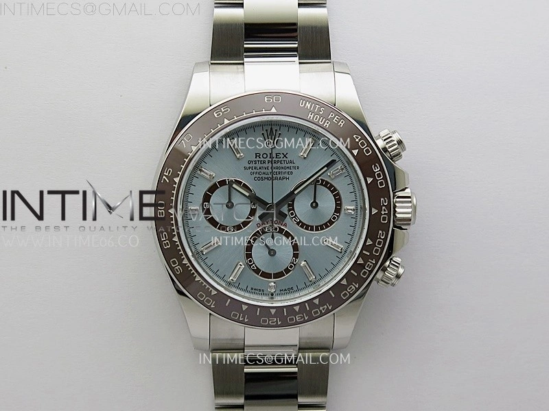 Daytona 126506 SS AR+F 1:1 Best Edition Ice Blue Dial Diamond Marker on SS Bracelet SA4131