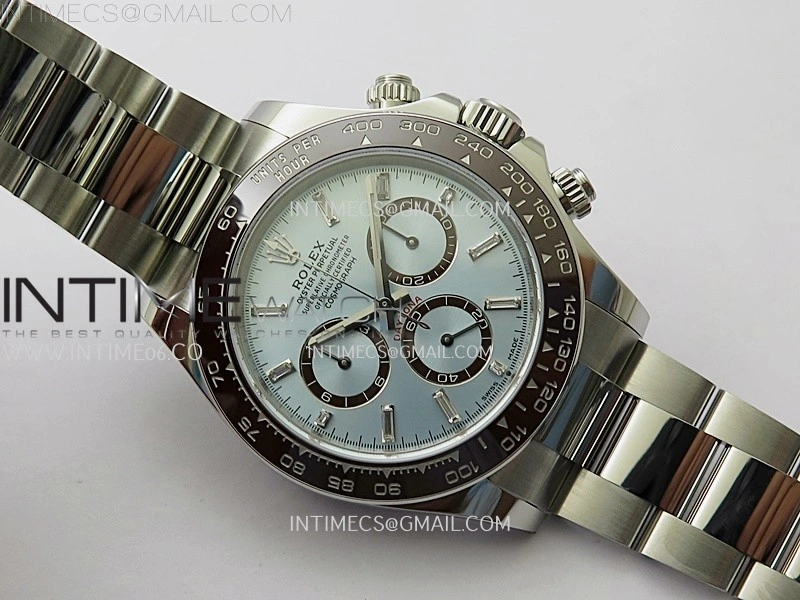 Daytona 126506 SS AR+F 1:1 Best Edition Ice Blue Dial Diamond Marker on SS Bracelet SA4131