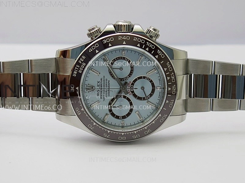Daytona 126506 SS AR+F 1:1 Best Edition Ice Blue Dial Diamond Marker on SS Bracelet SA4131