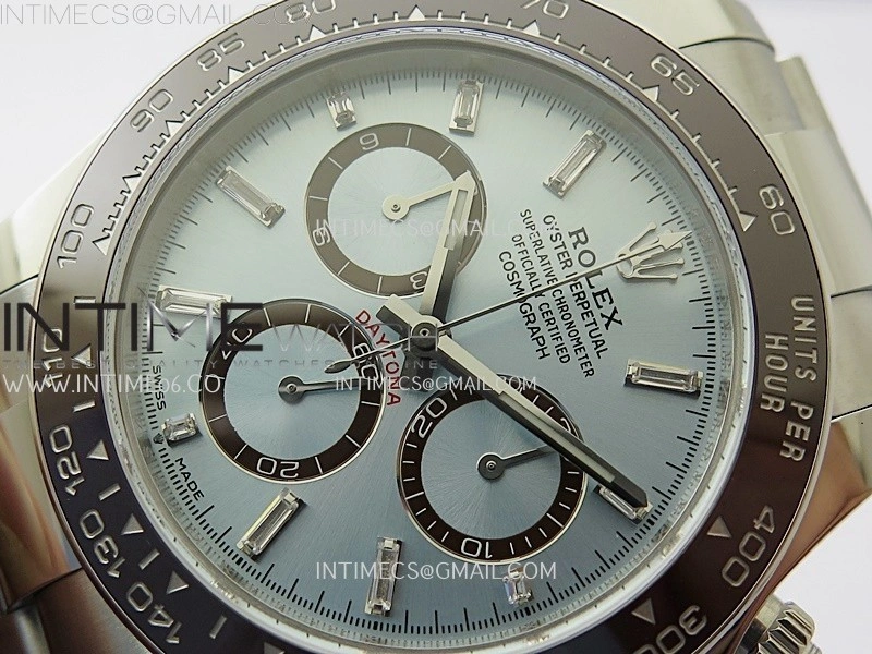 Daytona 126506 SS AR+F 1:1 Best Edition Ice Blue Dial Diamond Marker on SS Bracelet SA4131