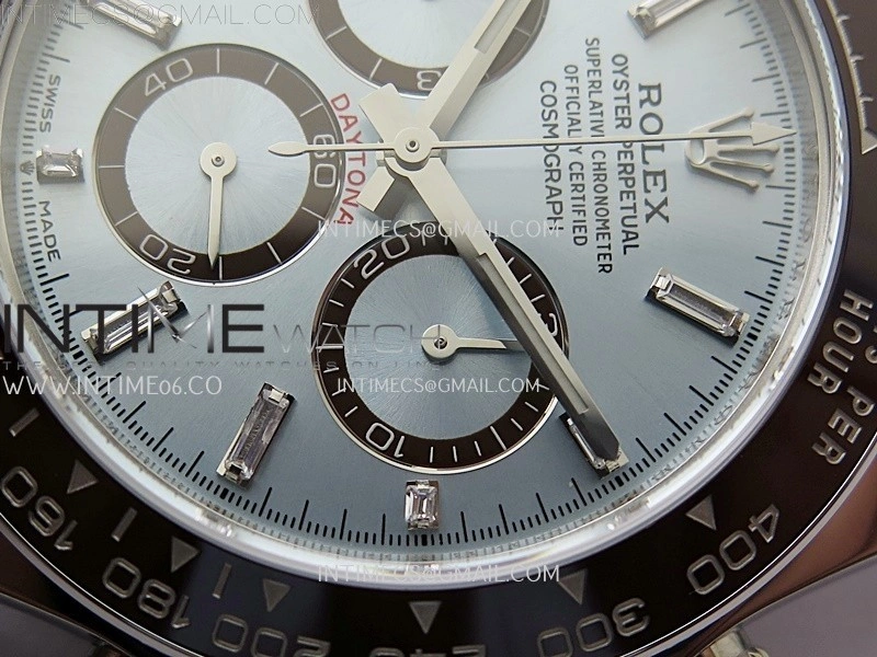Daytona 126506 SS AR+F 1:1 Best Edition Ice Blue Dial Diamond Marker on SS Bracelet SA4131