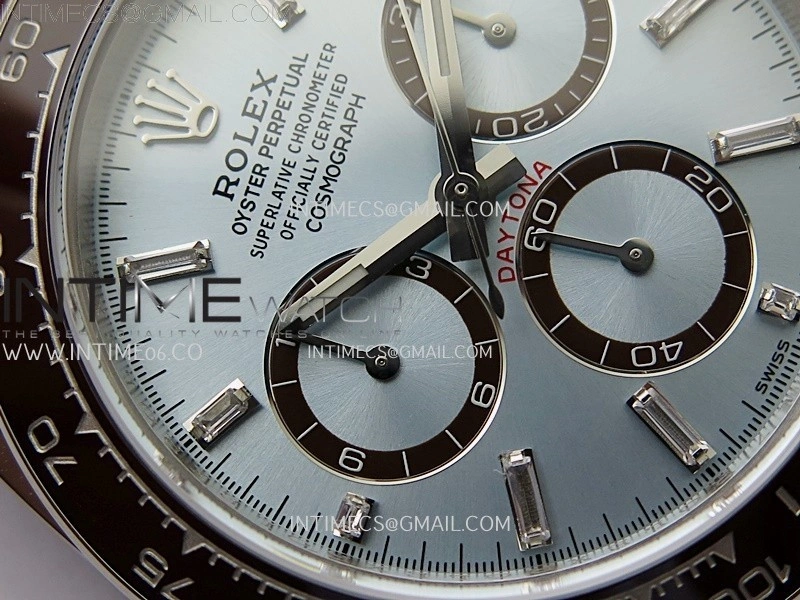 Daytona 126506 SS AR+F 1:1 Best Edition Ice Blue Dial Diamond Marker on SS Bracelet SA4131
