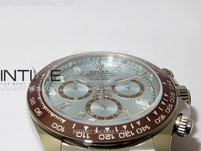 Daytona 126506 SS AR+F 1:1 Best Edition Ice Blue Dial Diamond Marker on SS Bracelet SA4131