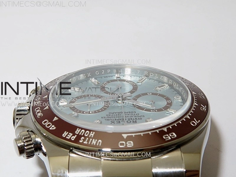 Daytona 126506 SS AR+F 1:1 Best Edition Ice Blue Dial Diamond Marker on SS Bracelet SA4131