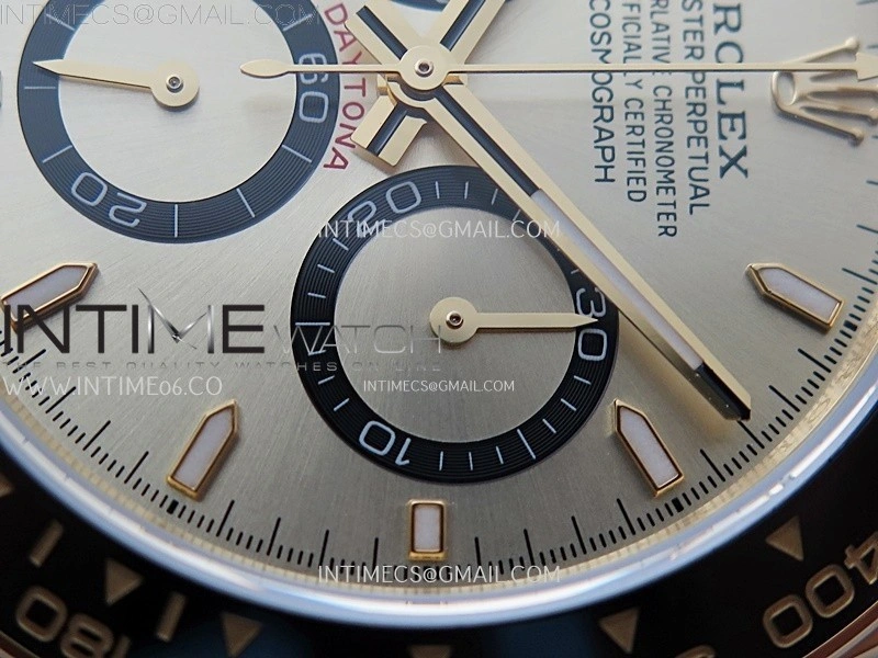 Daytona 126518 904L YG QF Best Edition Gold Dial Gold Subdial on Oysterflex Strap SA4131