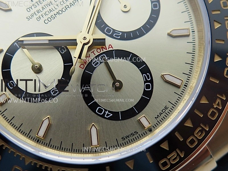 Daytona 126518 904L YG QF Best Edition Gold Dial Gold Subdial on Oysterflex Strap SA4131