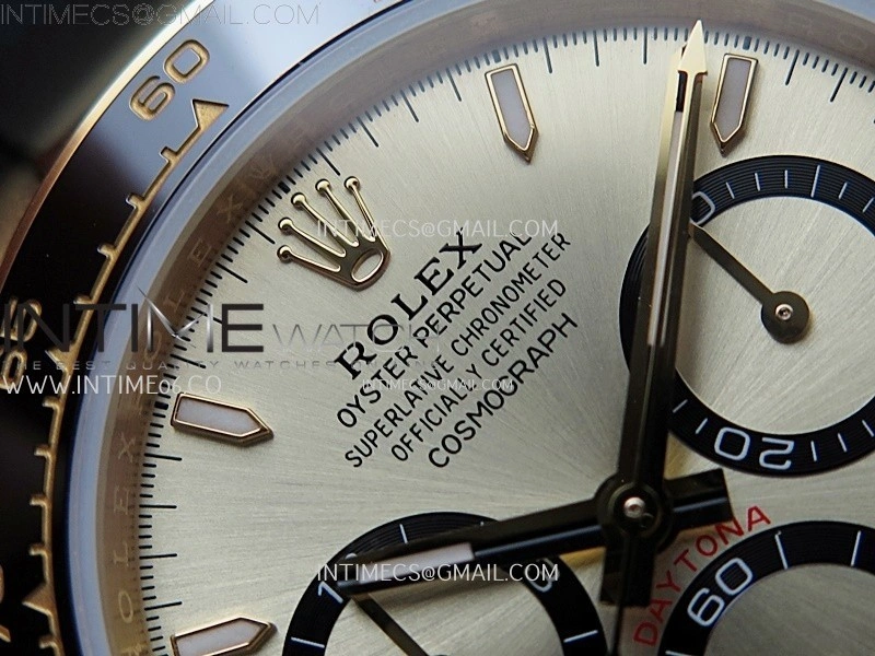 Daytona 126518 904L YG QF Best Edition Gold Dial Gold Subdial on Oysterflex Strap SA4131