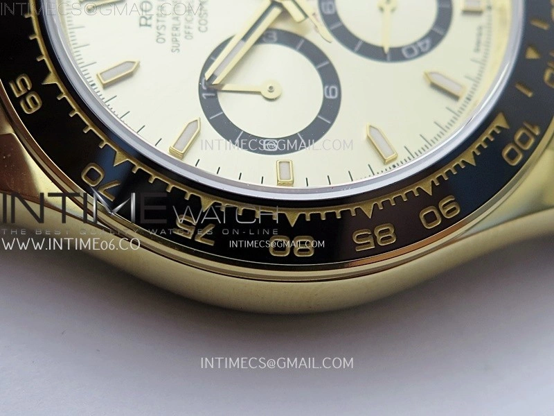 Daytona 126518 904L YG QF Best Edition Gold Dial Gold Subdial on Oysterflex Strap SA4131