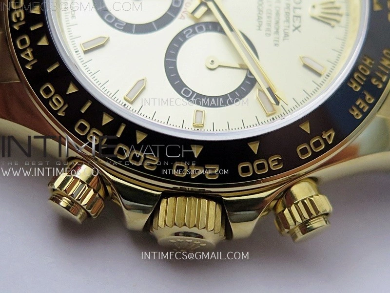 Daytona 126518 904L YG QF Best Edition Gold Dial Gold Subdial on Oysterflex Strap SA4131