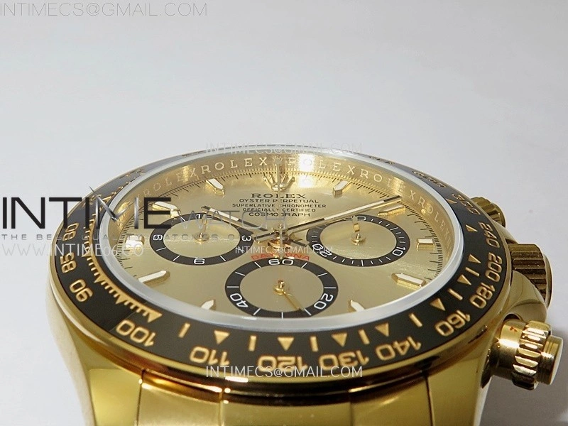 Daytona 126518 904L YG QF Best Edition Gold Dial Gold Subdial on Oysterflex Strap SA4131