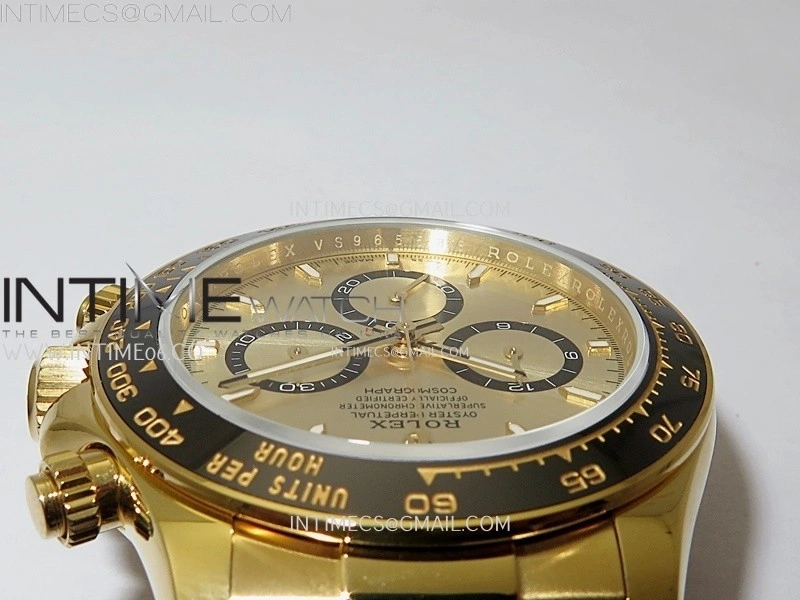 Daytona 126518 904L YG QF Best Edition Gold Dial Gold Subdial on Oysterflex Strap SA4131