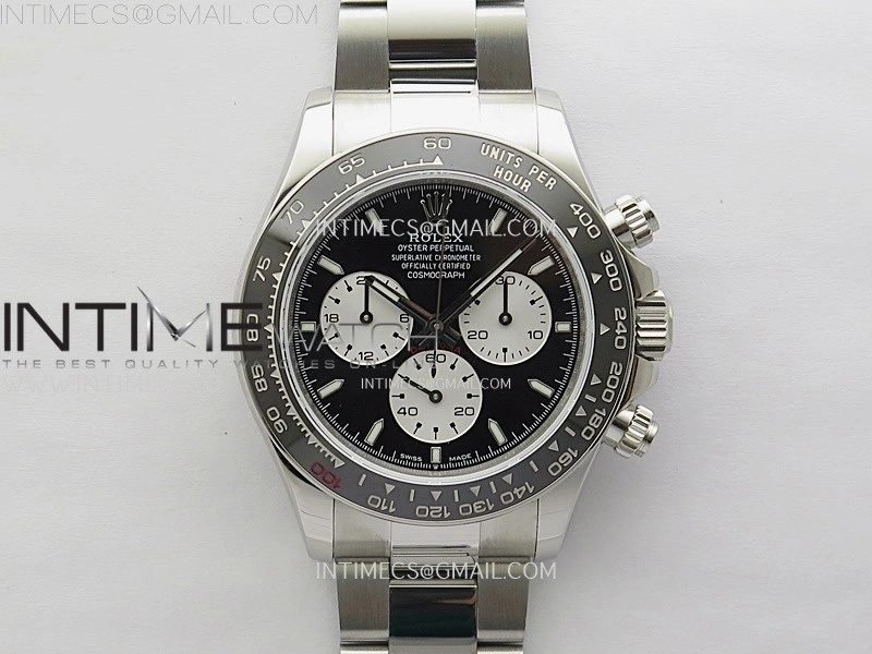 Daytona 2023 126529 Le Mans QF Best Edition Black Dial On 904L SS Case and Bracelet SA4132 V2