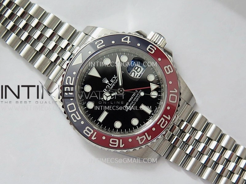 GMT-Master II 126710 BLRO 904L SS VF 1:1 Best Edition Black Dial On Jubilee Bracelet DD3285 CHS