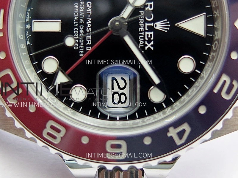 GMT-Master II 126710 BLRO 904L SS VF 1:1 Best Edition Black Dial On Jubilee Bracelet DD3285 CHS