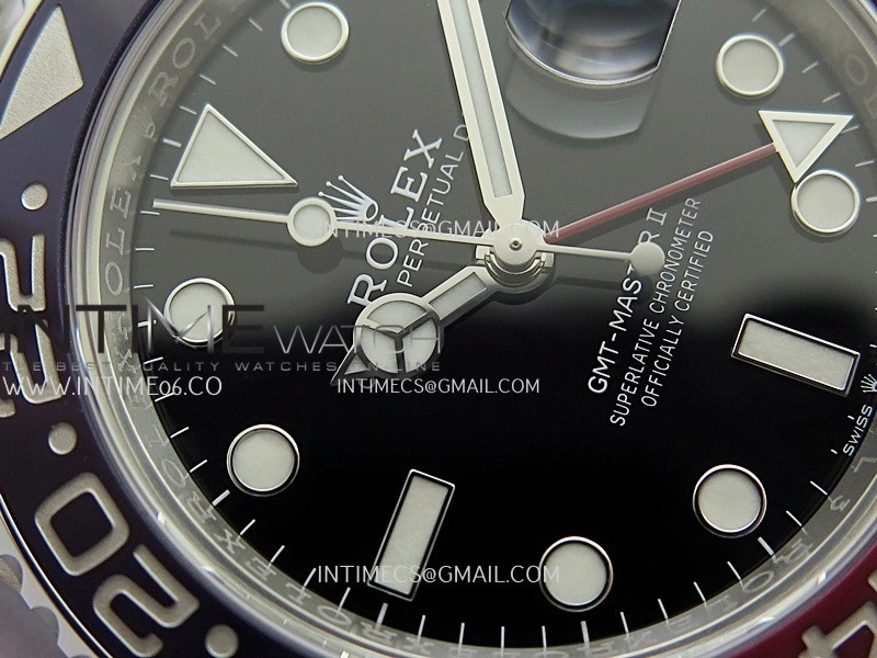 GMT-Master II 126710 BLRO 904L SS VF 1:1 Best Edition Black Dial On Jubilee Bracelet DD3285 CHS