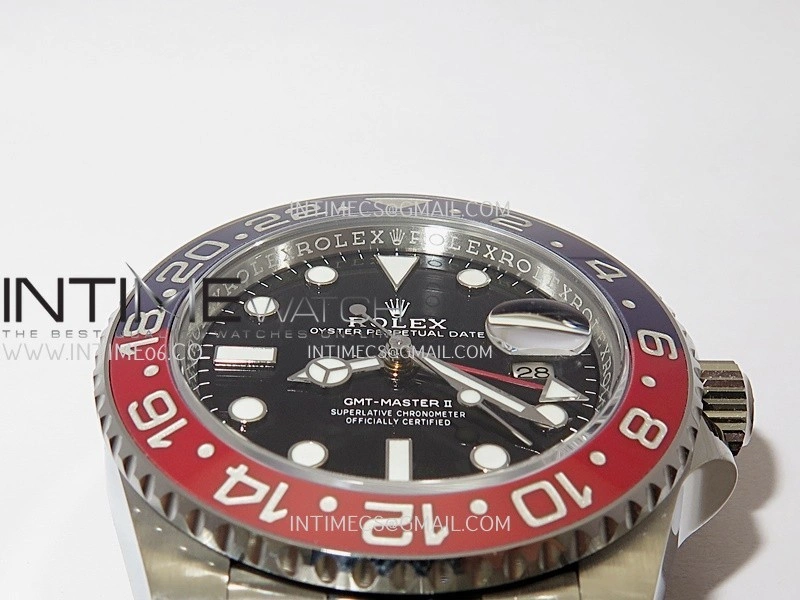 GMT-Master II 126710 BLRO 904L SS VF 1:1 Best Edition Black Dial On Jubilee Bracelet DD3285 CHS