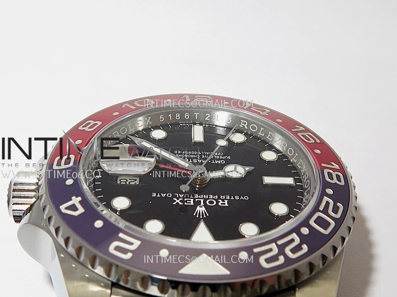 GMT-Master II 126710 BLRO 904L SS VF 1:1 Best Edition Black Dial On Jubilee Bracelet DD3285 CHS