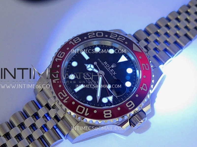 GMT-Master II 126710 BLRO 904L SS VF 1:1 Best Edition Black Dial On Jubilee Bracelet DD3285 CHS