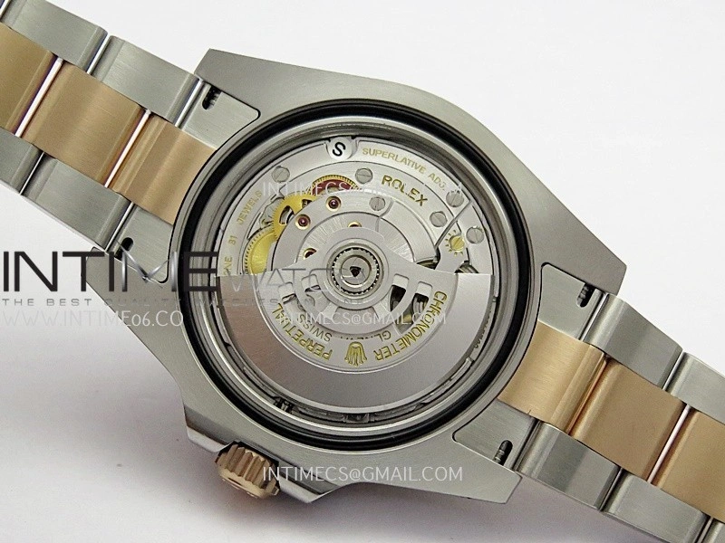 GMT Master II 126711 CHNR 904L SS RG ARF 1:1 Best Edition Black Dial On SS RG Bracelet DD3285 CHS