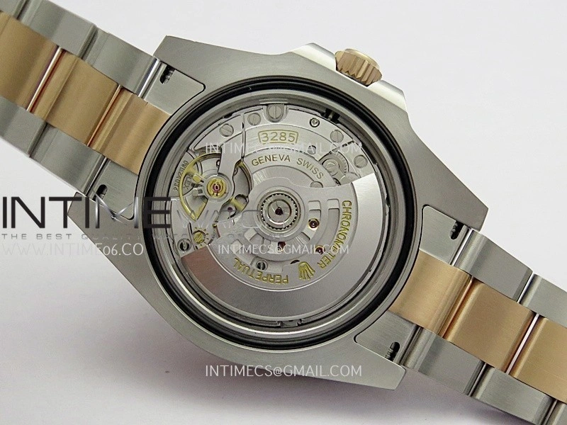 GMT Master II 126711 CHNR 904L SS RG ARF 1:1 Best Edition Black Dial On SS RG Bracelet DD3285 CHS