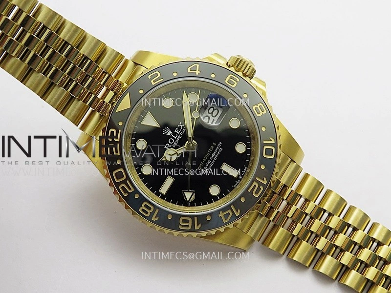 GMT-Master II 126718 GRNR ARF 1:1 Best Edition Black Dial On YG Bracelet Super Clone DD3285 CHS