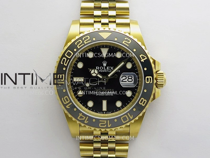 GMT-Master II 126718 GRNR ARF 1:1 Best Edition Black Dial On YG Bracelet Super Clone DD3285 CHS