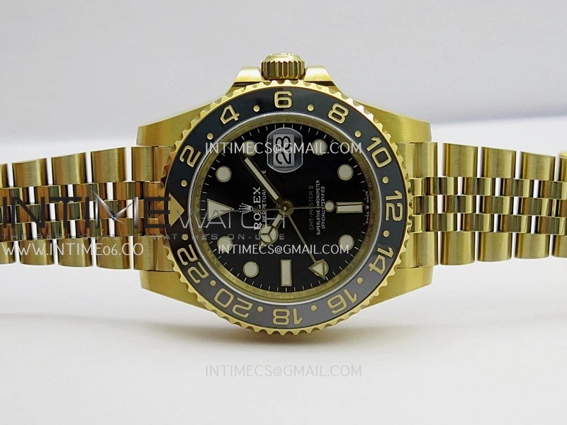 GMT-Master II 126718 GRNR ARF 1:1 Best Edition Black Dial On YG Bracelet Super Clone DD3285 CHS