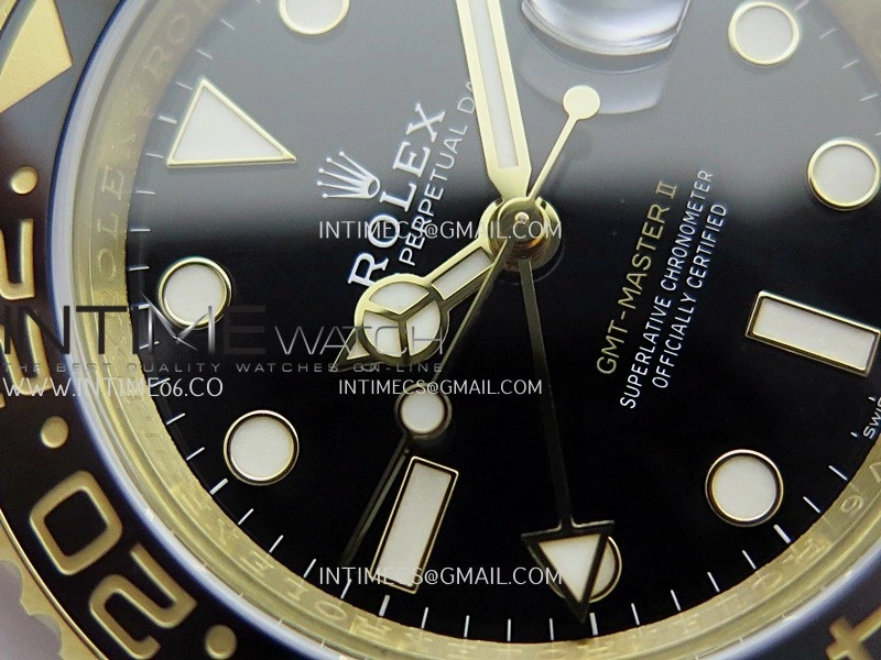 GMT-Master II 126718 GRNR ARF 1:1 Best Edition Black Dial On YG Bracelet Super Clone DD3285 CHS