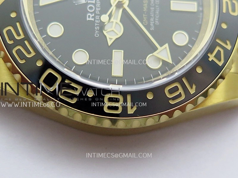 GMT-Master II 126718 GRNR ARF 1:1 Best Edition Black Dial On YG Bracelet Super Clone DD3285 CHS