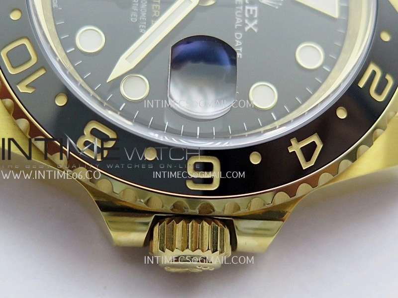 GMT-Master II 126718 GRNR ARF 1:1 Best Edition Black Dial On YG Bracelet Super Clone DD3285 CHS
