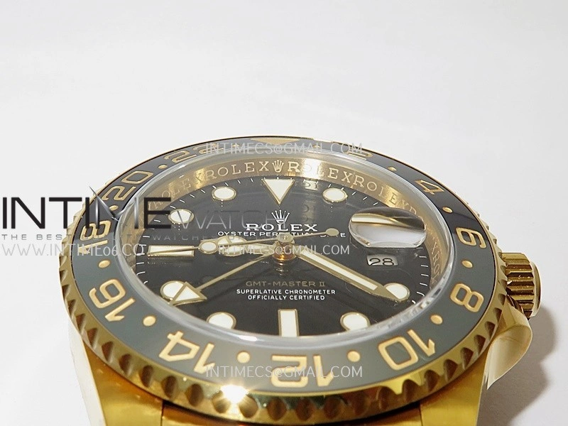 GMT-Master II 126718 GRNR ARF 1:1 Best Edition Black Dial On YG Bracelet Super Clone DD3285 CHS