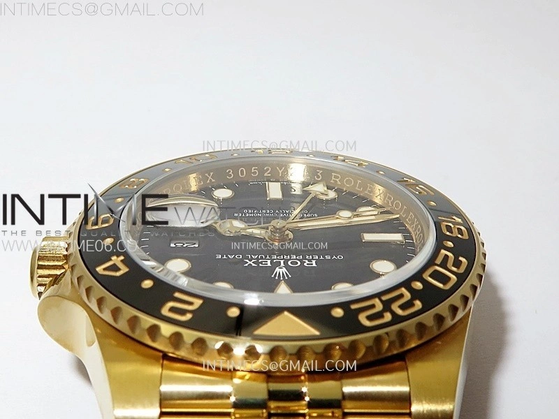 GMT-Master II 126718 GRNR AR+F 1:1 Best Edition on Black Dial YG Bracelet Super Clone DD3285 CHS