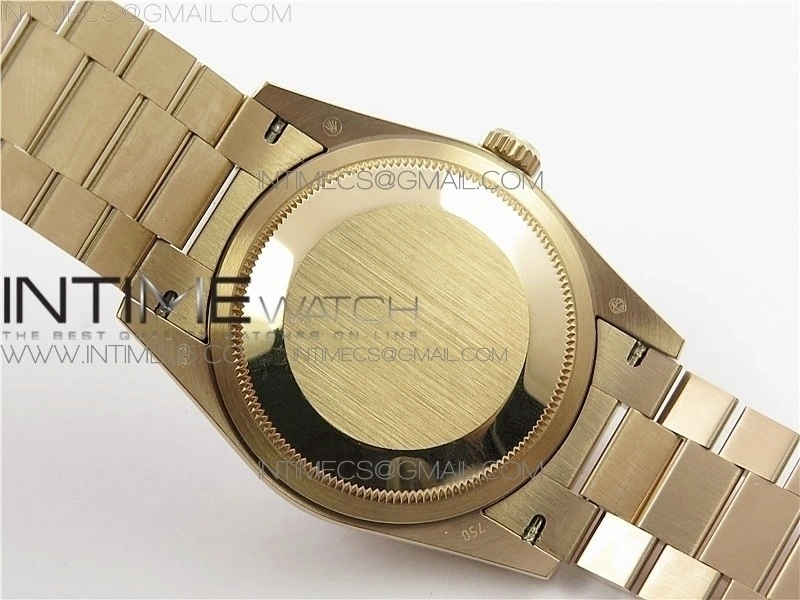 Day-Date 36 128239 RG BP Best Edition Pink Gold Sticks Markers Dial on RG President Bracelet