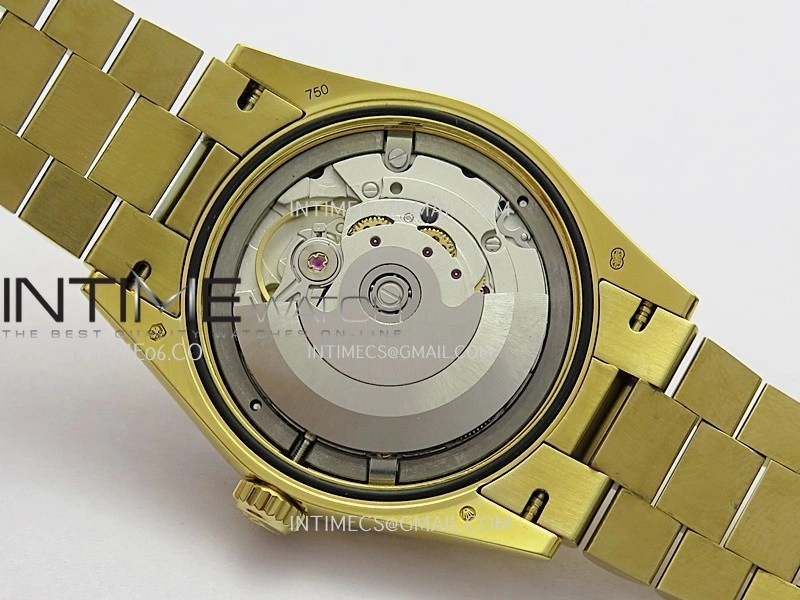 Day Date 128348 YG Gain Weight KF 1:1 Gold Dial Diamond Marker On President Bracelet A2836