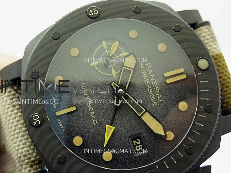 PAM1513 Submersible 44mm VSF 1:1 Best Edition Gray Ombre Dial on Camouflage Strap P900