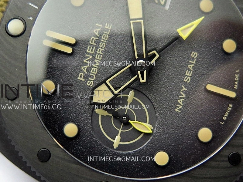 PAM1513 Submersible 44mm VSF 1:1 Best Edition Gray Ombre Dial on Camouflage Strap P900
