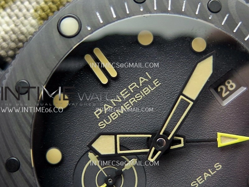 PAM1513 Submersible 44mm VSF 1:1 Best Edition Gray Ombre Dial on Camouflage Strap P900