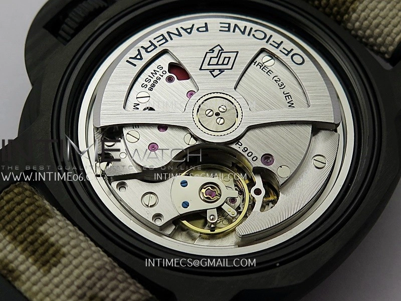 PAM1513 Submersible 44mm VSF 1:1 Best Edition Gray Ombre Dial on Camouflage Strap P900