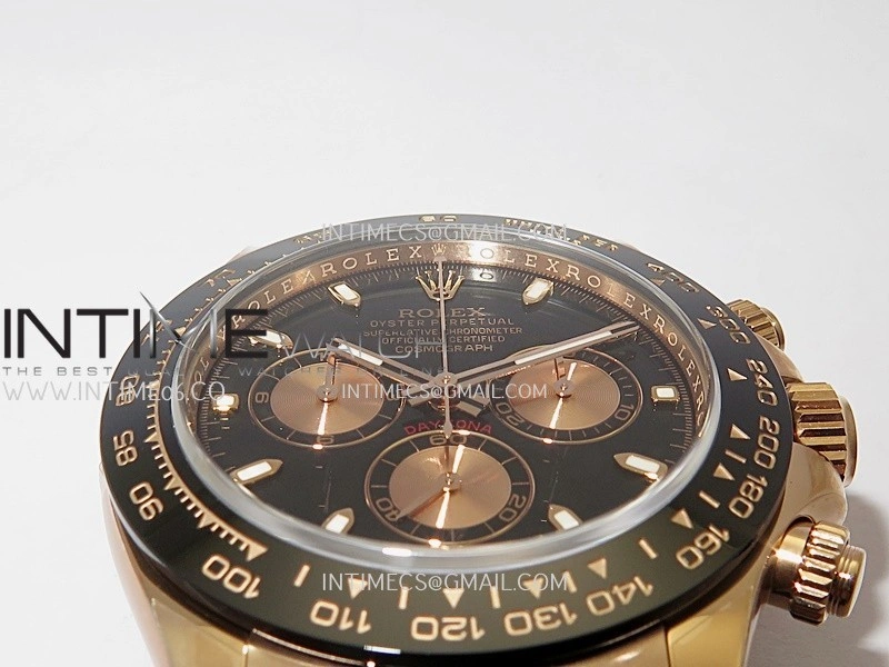 Daytona 116515 904L RG VF 1:1 Best Edition Black Dial Stick Marker On Oysterflex Strap DD4130