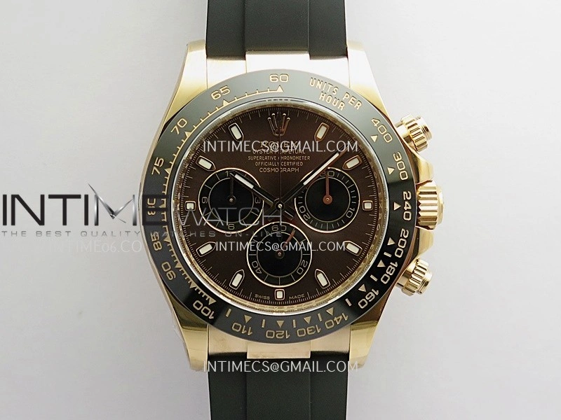 Daytona 116515 904L RG VF 1:1 Best Edition Brown Dial Stick Marker On Oysterflex Strap DD4130