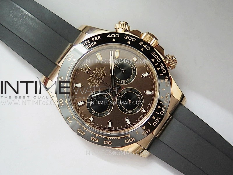 Daytona 116515 904L RG VF 1:1 Best Edition Brown Dial Stick Marker On Oysterflex Strap DD4130