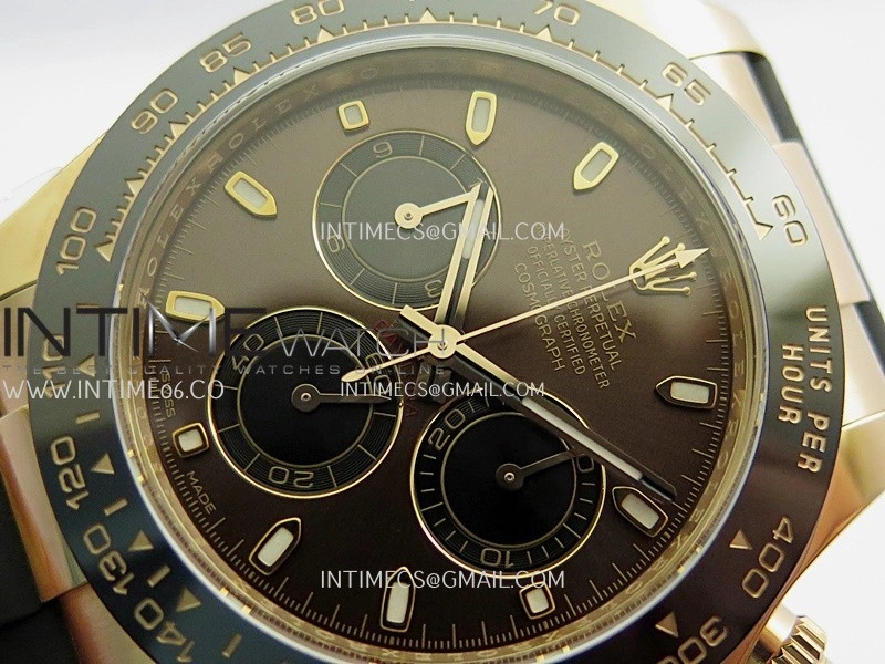 Daytona 116515 904L RG VF 1:1 Best Edition Brown Dial Stick Marker On Oysterflex Strap DD4130